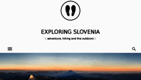 What Exploringslovenia.com website looked like in 2018 (5 years ago)