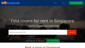 What Easyroommate.sg website looked like in 2018 (5 years ago)