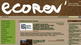 What Ecorev.org website looked like in 2018 (6 years ago)