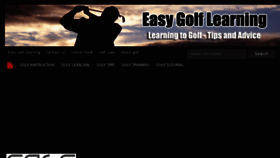 What Easygolflearning.com website looked like in 2018 (5 years ago)