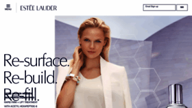 What Esteelauder.com.sg website looked like in 2018 (5 years ago)