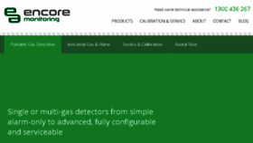 What Encoremonitoring.com.au website looked like in 2018 (7 years ago)