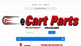 What Ecartparts.com website looked like in 2018 (5 years ago)