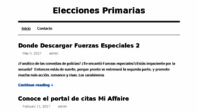 What Eleccionesprimarias.cl website looked like in 2018 (6 years ago)