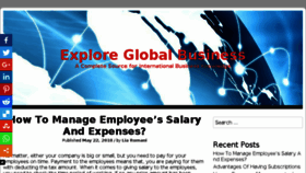 What Exploreglobalbusiness.com website looked like in 2018 (5 years ago)