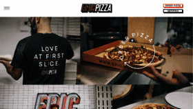 What Epic.pizza website looked like in 2018 (5 years ago)
