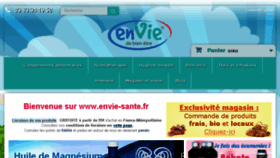 What Envie-sante.fr website looked like in 2018 (5 years ago)