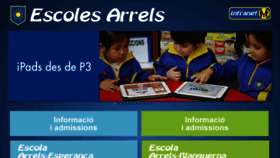 What Escolesarrels.com website looked like in 2018 (5 years ago)