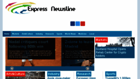 What Expressnewsline.com website looked like in 2018 (6 years ago)