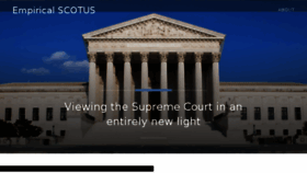What Empiricalscotus.com website looked like in 2018 (5 years ago)