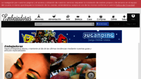 What Embajadoras.com website looked like in 2018 (5 years ago)