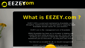 What Eezey.com website looked like in 2018 (5 years ago)