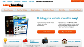 What Easyhosting.com website looked like in 2018 (5 years ago)