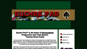 What Euchrepad.com website looked like in 2018 (5 years ago)
