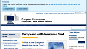 What Ehic.europa.eu website looked like in 2018 (6 years ago)