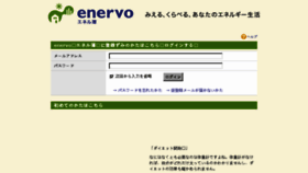 What Enervo.jp website looked like in 2018 (5 years ago)