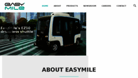 What Easymile.com website looked like in 2018 (5 years ago)