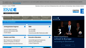 What Esade.biz website looked like in 2018 (5 years ago)