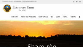 What Evermorefarm.com website looked like in 2018 (5 years ago)