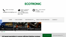 What Ecotroniclighting.co.uk website looked like in 2018 (5 years ago)
