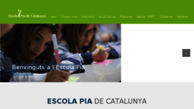 What Escolapia.cat website looked like in 2018 (5 years ago)
