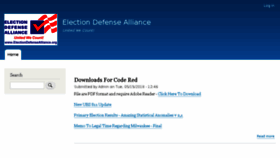 What Electiondefensealliance.org website looked like in 2018 (5 years ago)