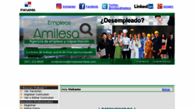 What Empleos-amilesa.com website looked like in 2018 (5 years ago)