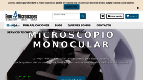 What Euro-microscopes.com website looked like in 2018 (5 years ago)