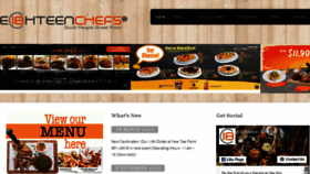 What Eighteenchefs.com website looked like in 2018 (5 years ago)
