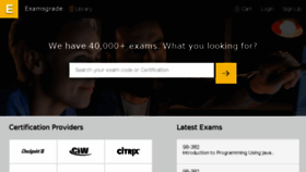 What Examsgrade.com website looked like in 2018 (5 years ago)