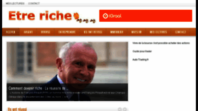 What Etre-riche.fr website looked like in 2018 (5 years ago)