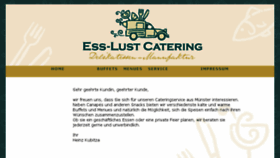 What Ess-lust-catering.de website looked like in 2018 (8 years ago)