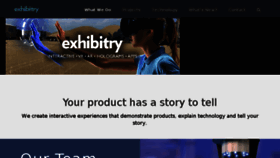 What Exhibitry.com website looked like in 2018 (5 years ago)