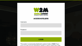 What Extranet.w2m.travel website looked like in 2018 (6 years ago)