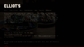 What Elliotscafe.com website looked like in 2018 (5 years ago)