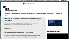What Efis.de website looked like in 2018 (7 years ago)