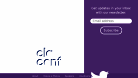 What Elaconf.com website looked like in 2018 (7 years ago)