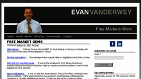 What Evanvanderwey.com website looked like in 2018 (5 years ago)