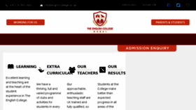 What Englishcollege.ac.ae website looked like in 2018 (5 years ago)