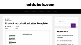 What Eddubois.com website looked like in 2018 (5 years ago)