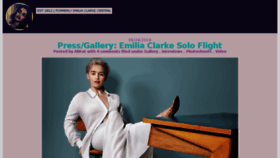 What Emilia-clarke.com website looked like in 2018 (5 years ago)