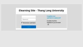 What Elearning.thanglong.edu.vn website looked like in 2018 (5 years ago)