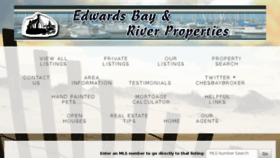 What Edwardsbayandriverproperties.com website looked like in 2018 (5 years ago)