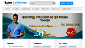 What Examcollection.us website looked like in 2018 (5 years ago)