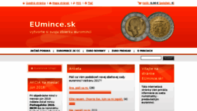 What Eumince.sk website looked like in 2018 (5 years ago)