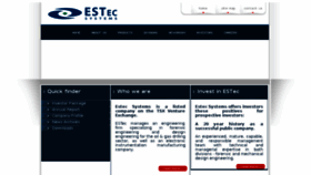 What Estec.com website looked like in 2018 (5 years ago)