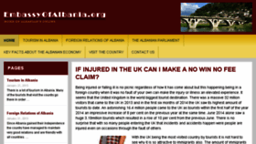 What Embassyofalbania.org website looked like in 2018 (5 years ago)
