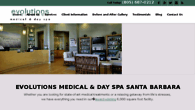 What Evolutionsmedicalspa.com website looked like in 2018 (5 years ago)