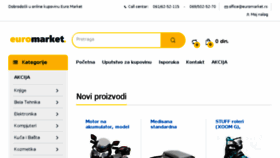 What Euromarket.rs website looked like in 2018 (5 years ago)