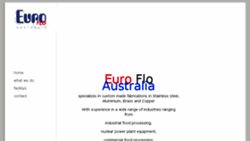What Euroflo.com.au website looked like in 2018 (5 years ago)